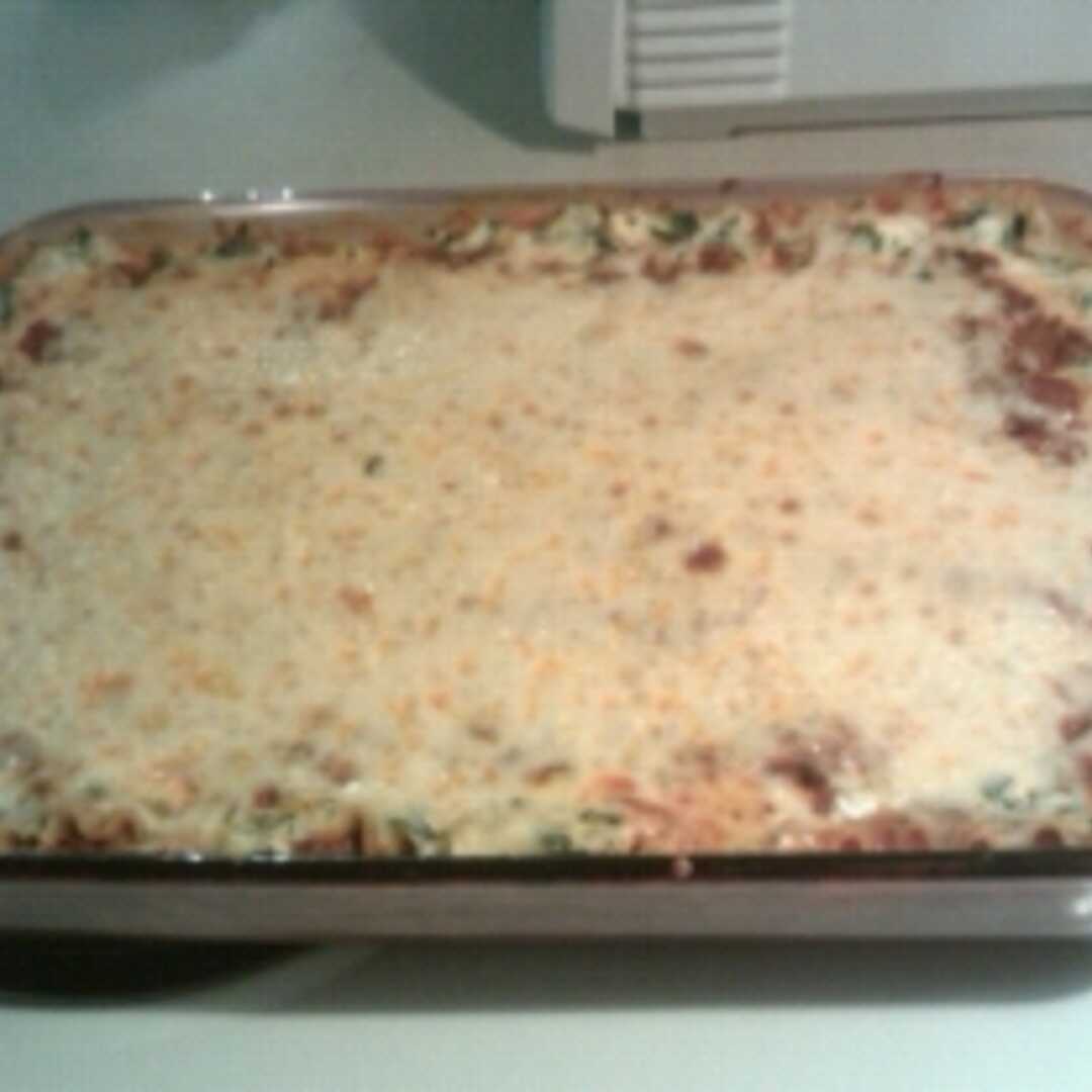 Lasagna with Meat and Spinach