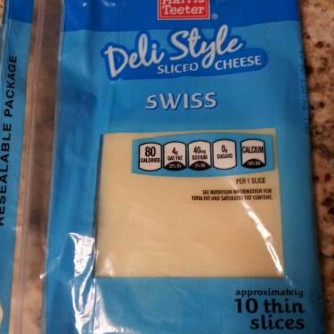 Harris Teeter Deli Style Sliced Swiss Cheese