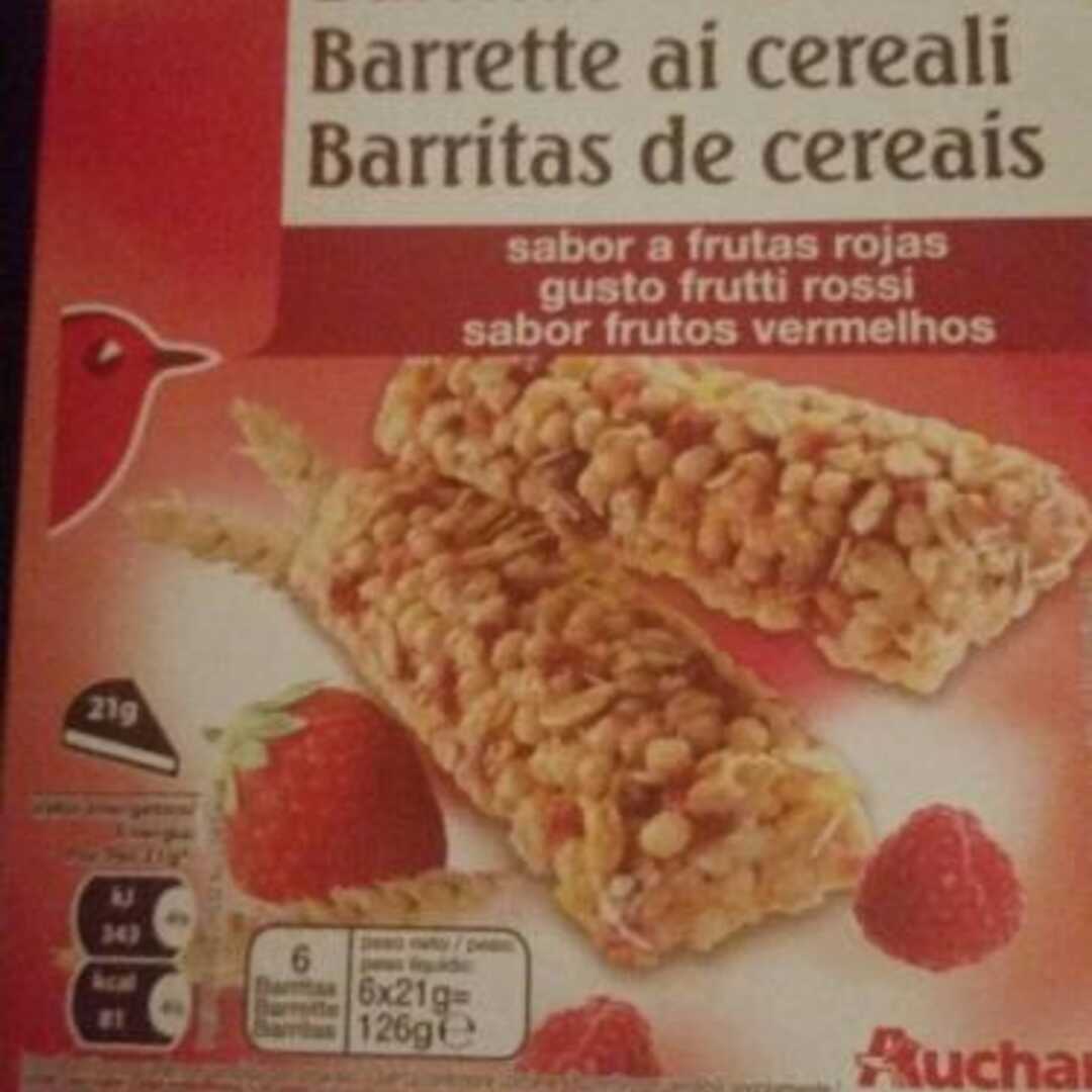Auchan Barritas de Cereales Frutas Rojas