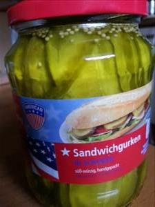 American Sandwichgurken in Scheiben