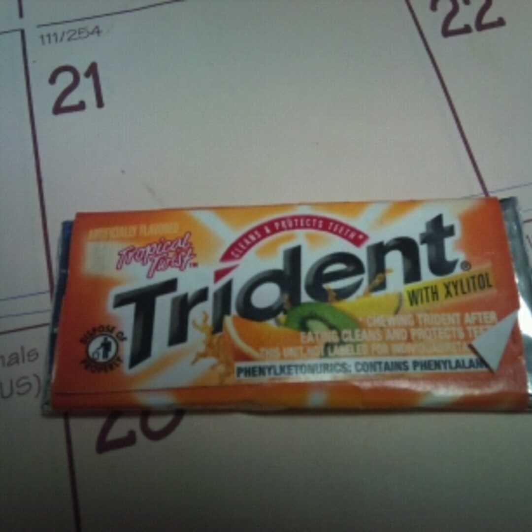 Trident Sugarless Tropical Twist Gum