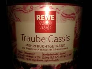 REWE Beste Wahl Traube Cassis Mehrfruchtgetränk