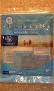 Kroger Reduced Fat 2% Milk Mexican 4 Cheese Blend