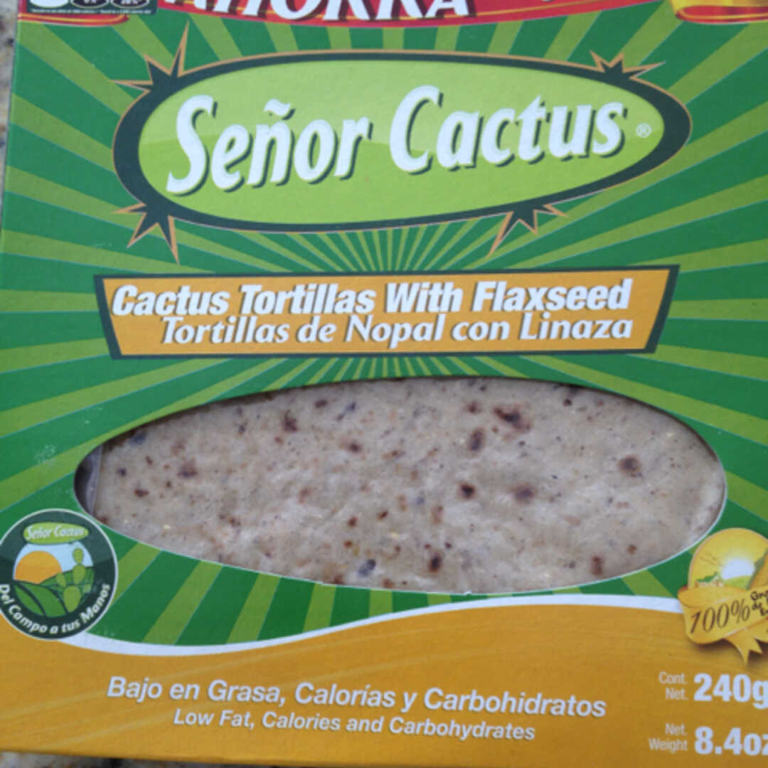 Señor Cactus Tortillas de Nopal con Linaza