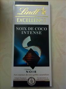 Lindt Chocolat Noir Intense Excellence Noix de Coco