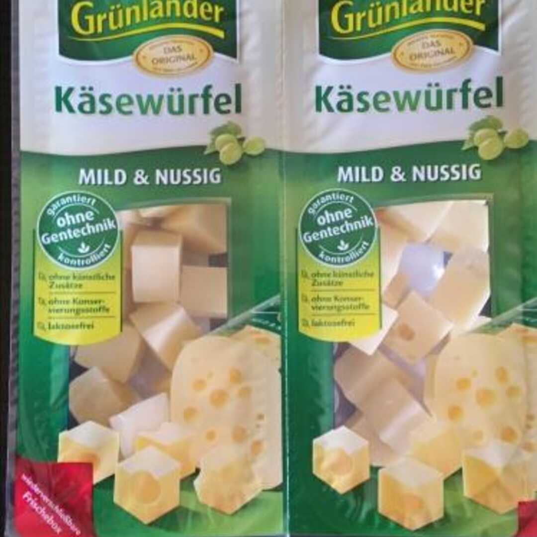 Grünländer Käsewürfel Mild & Nussig
