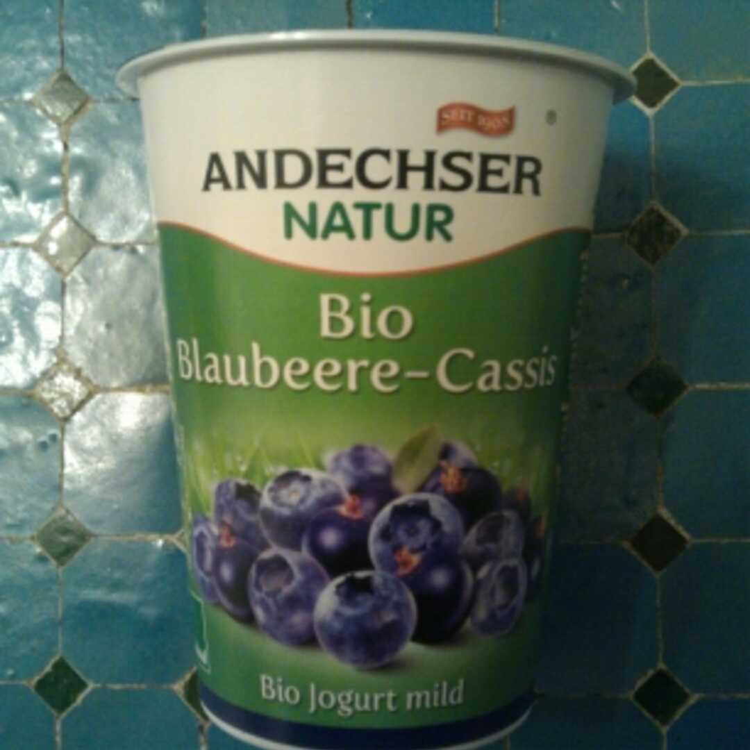 Andechser Natur Bio-Jogurt Mild Blaubeere-Cassis