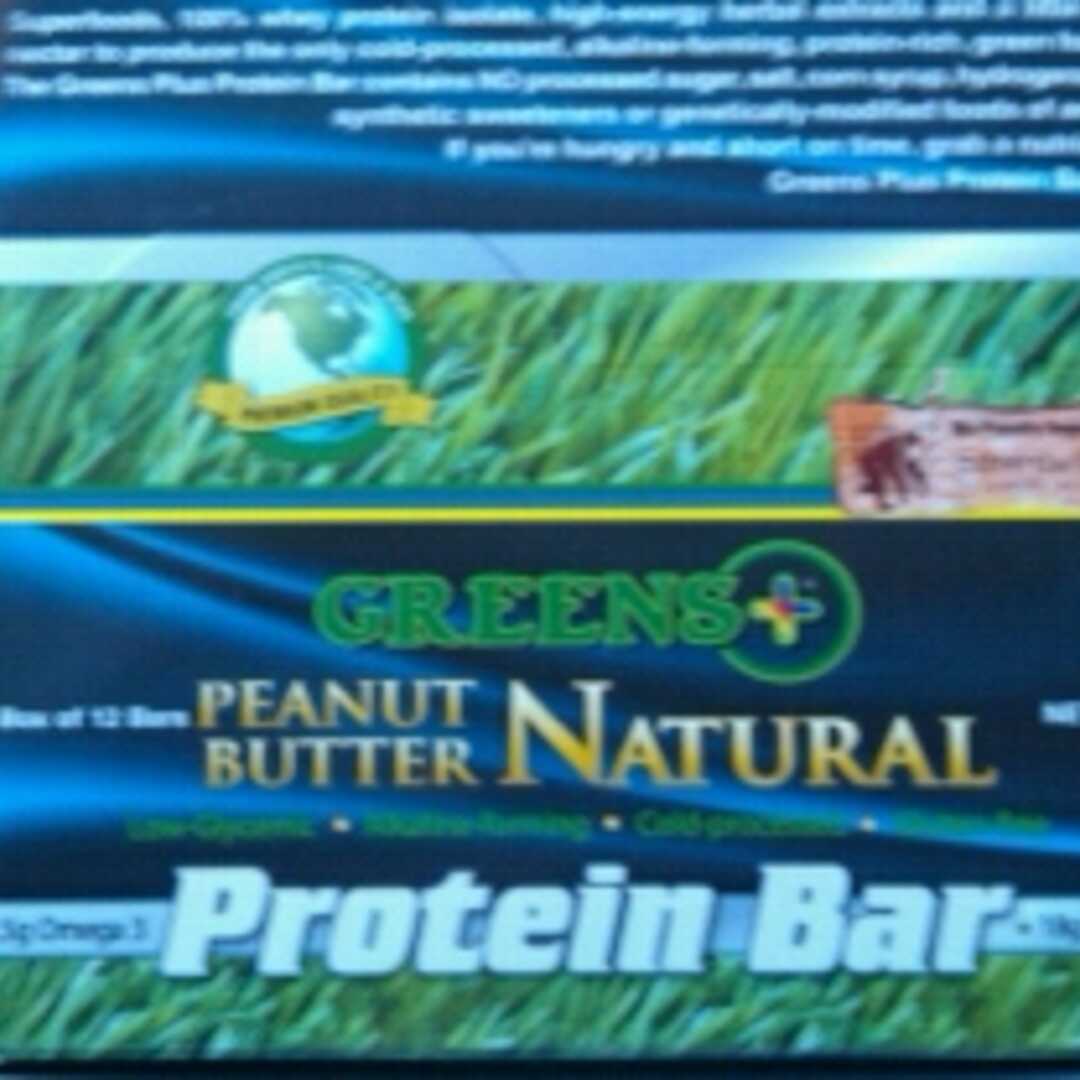 Greens Plus Natural Peanut Butter Protein Bar