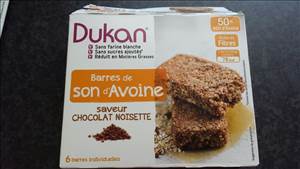 Régime Dukan Barres de Son d'avoine Saveur Chocolat Noisette