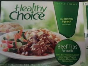 Healthy Choice Beef Tips Portobello