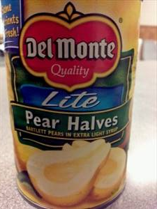 Del Monte Lite Bartlett Pear Halves in Extra Light Syrup