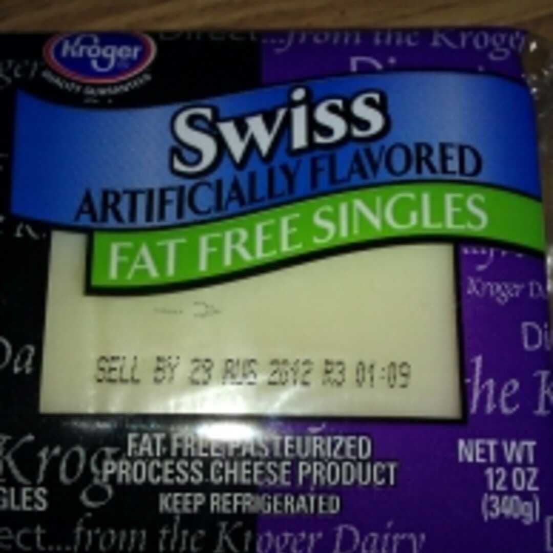 Kroger Fat Free Swiss Cheese Singles