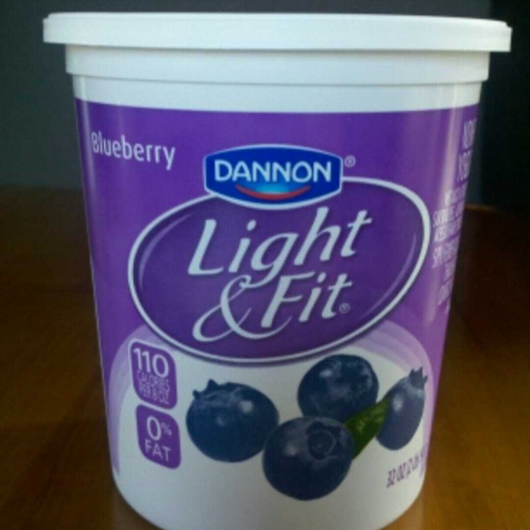 Albertsons Light Fat Free Blueberry Yogurt