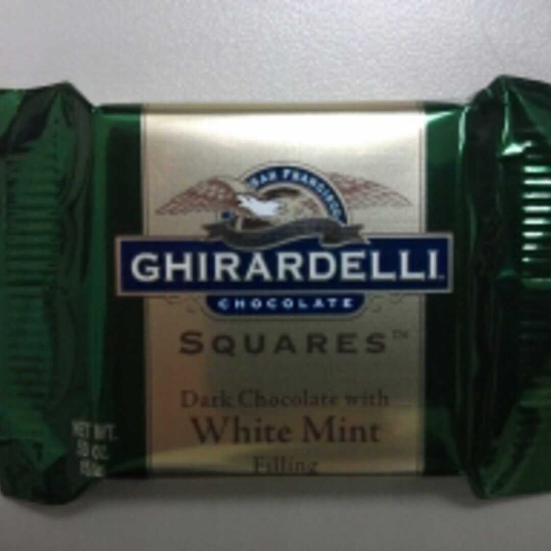 Ghirardelli Dark Chocolate Squares with White Mint Filling