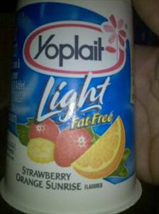 Yoplait Light Fat Free Yogurt - Strawberry Orange Sunrise