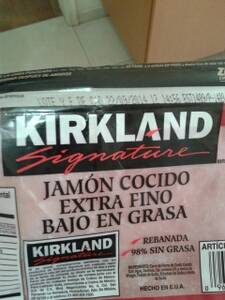 Kirkland Signature Jamón Cocido Extra Fino Bajo en Grasa
