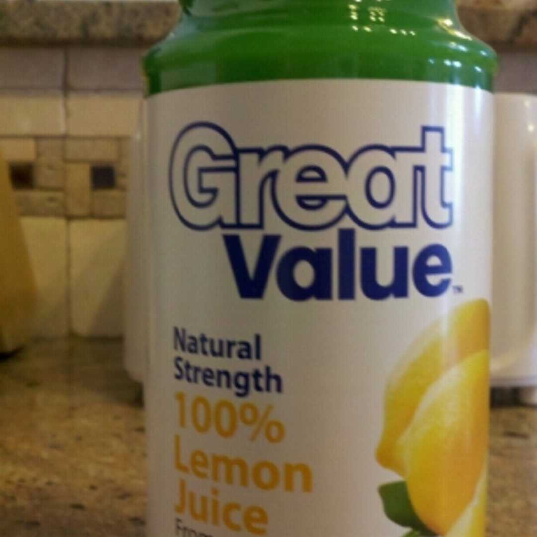 Great Value 100% Lemon Juice