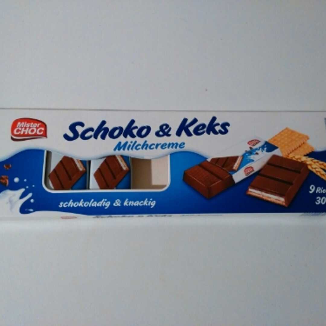 Mister Choc Schoko & Keks Milchcreme