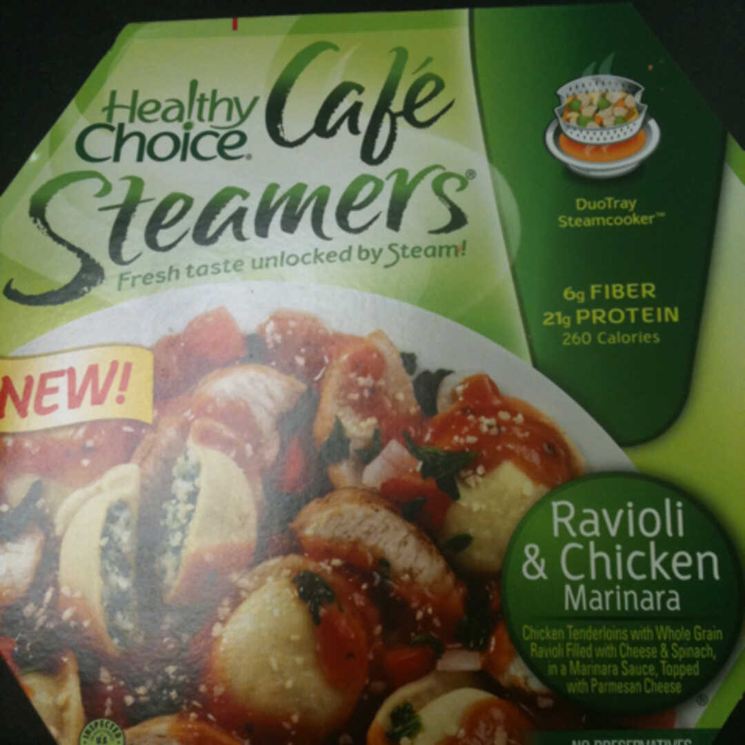 Healthy Choice Cafe Steamers Ravioli & Chicken Marinara