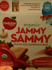Revolution Foods Organic Jammy Sammy Bar - PB & Strawberry