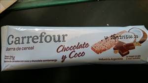 Carrefour Barra de Cereal Chocolate y Coco