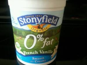 Stonyfield Farm Organic Fat Free French Vanilla Yogurt (8 oz)