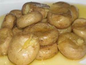 Batatas Brancas (com Casca, no Forno)