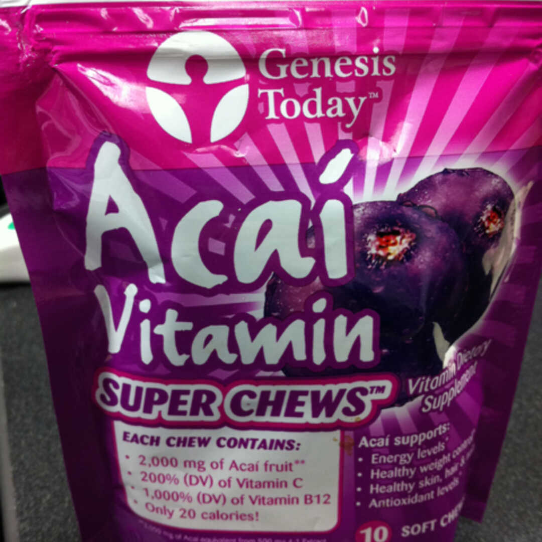 Genesis Today Acai Vitamin Super Chews