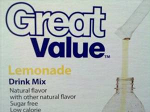 Great Value Sugar Free Lemonade Drink Mix