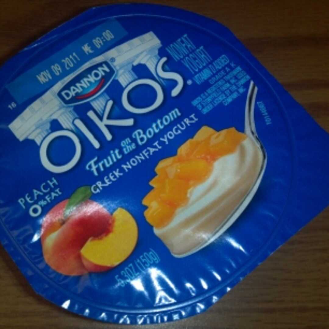 Dannon Oikos Fruit on The Bottom Nonfat Greek Yogurt - Peach