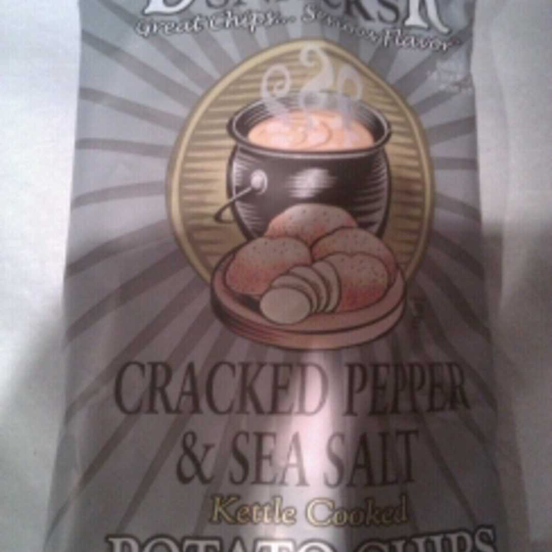 Deep River Snacks Cracked Pepper & Sea Salt Kettle Cooked Potato Chips
