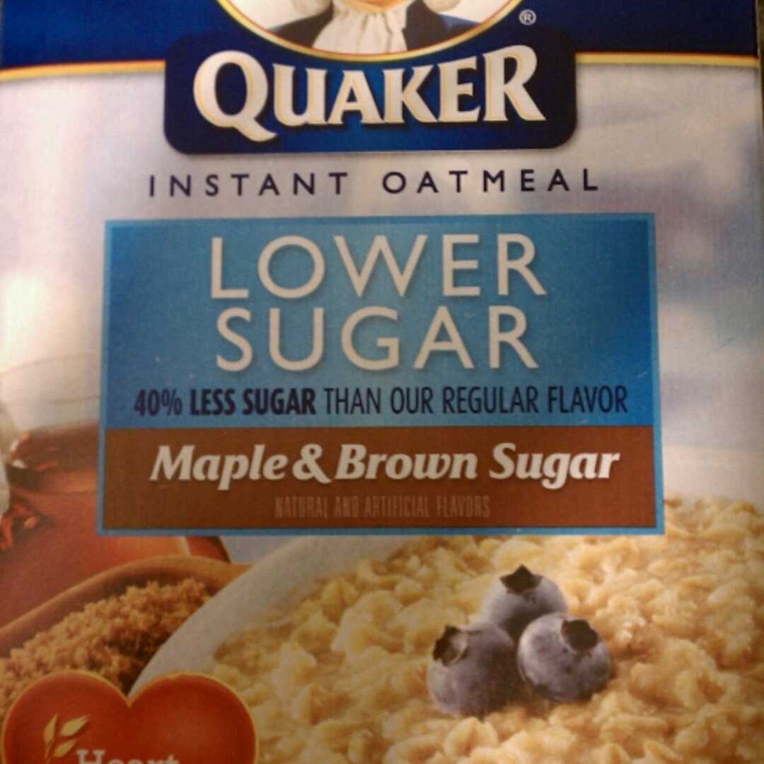 Quaker Instant Oatmeal - Lower Sugar Maple & Brown Sugar