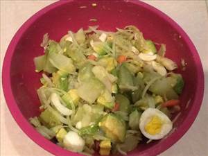 Puerto Rican Style Codfish Salad (Gazpacho De Bacalao)