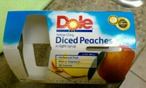 Dole Fruit Bowls - Diced Peaches