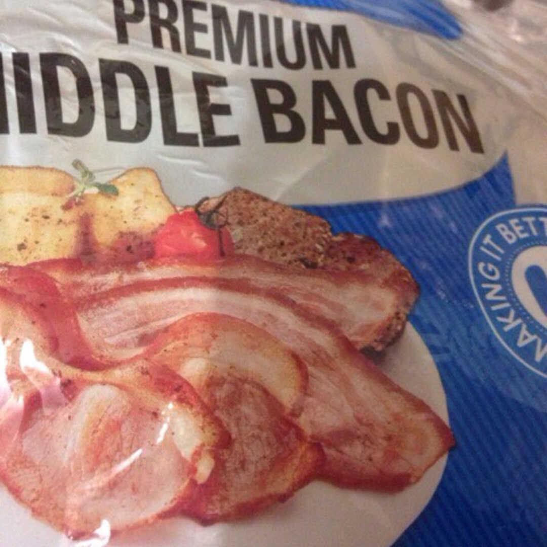 Calories in Hans Premium Middle Bacon
