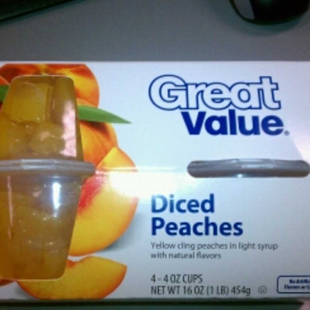Great Value Fruit Selections Diced Peaches