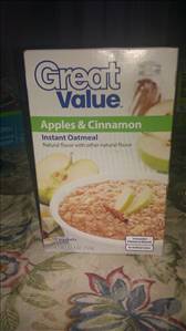 Great Value Apples & Cinnamon Instant Oatmeal