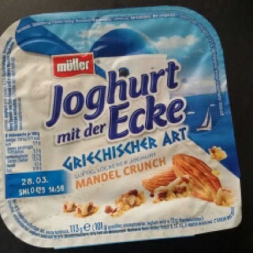 Müller Joghurt mit der Ecke Griechischer Art Mandel Crunch