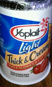 Yoplait Light Thick & Creamy Yogurt - Strawberry