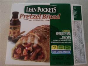 Lean Pockets Pretzel Bread Sandwiches - Mesquite BBQ Chicken