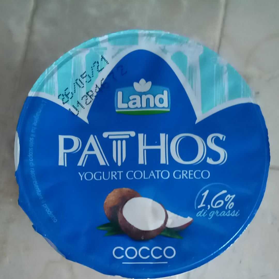 Calorie in Land Pathos Yogurt Colato Greco Cocco e Valori Nutrizionali