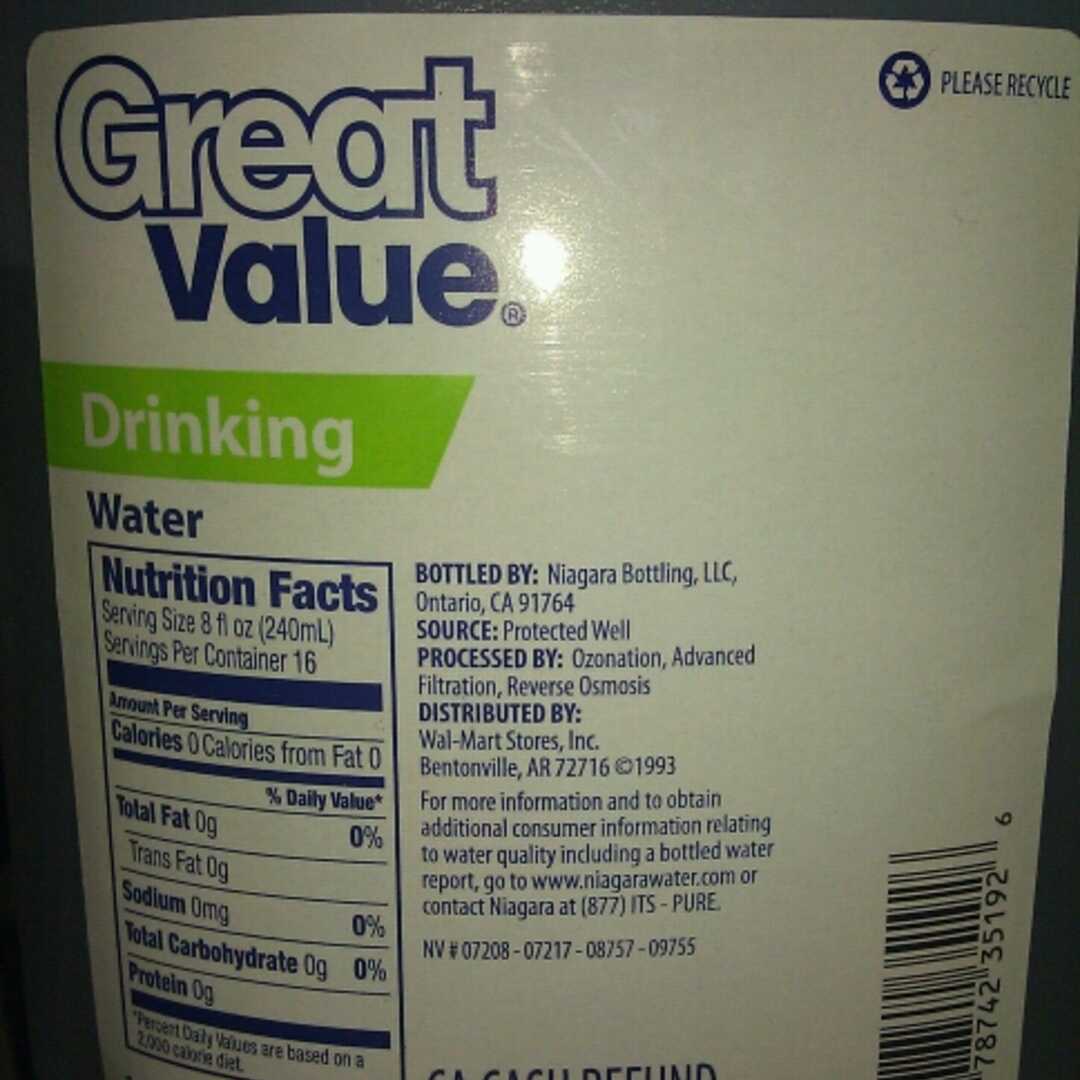 Great Value Sodium Free Drinking Water