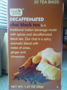 Fresh & Easy Chai Black Tea (Decaffeinated)