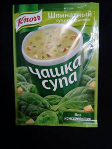 Knorr Шпинатный Суп с Сухариками