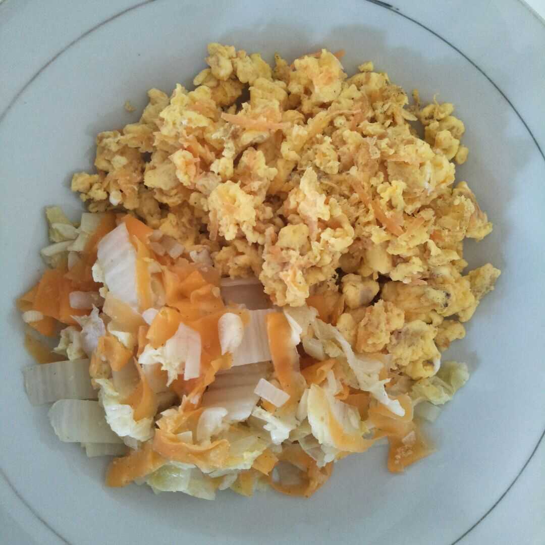 Telur Dadar atau Telur Orak-Arik dengan Sayuran