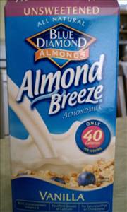 Blue Diamond Almond Breeze Unsweetened Vanilla Milk
