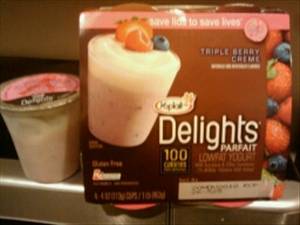 Yoplait Delights Parfait Lowfat Yogurt - Triple Berry Creme