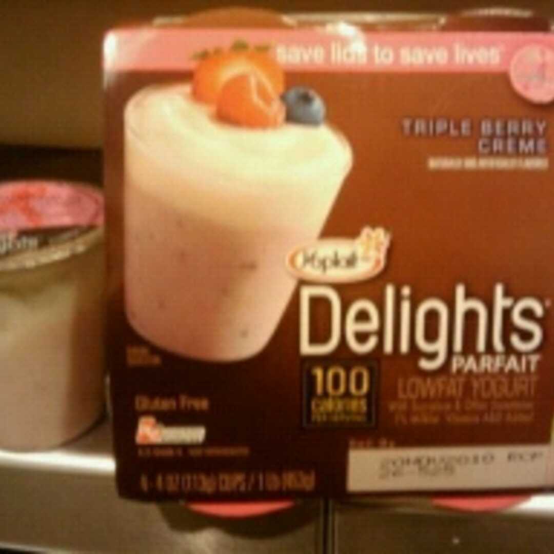 Yoplait Delights Parfait Lowfat Yogurt - Triple Berry Creme