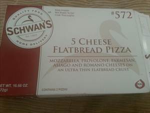Schwan's 5 Cheese Flatbread Pizza