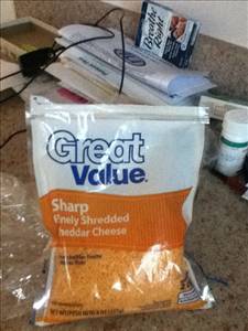 Great Value Finely Shredded Sharp Cheddar Cheese